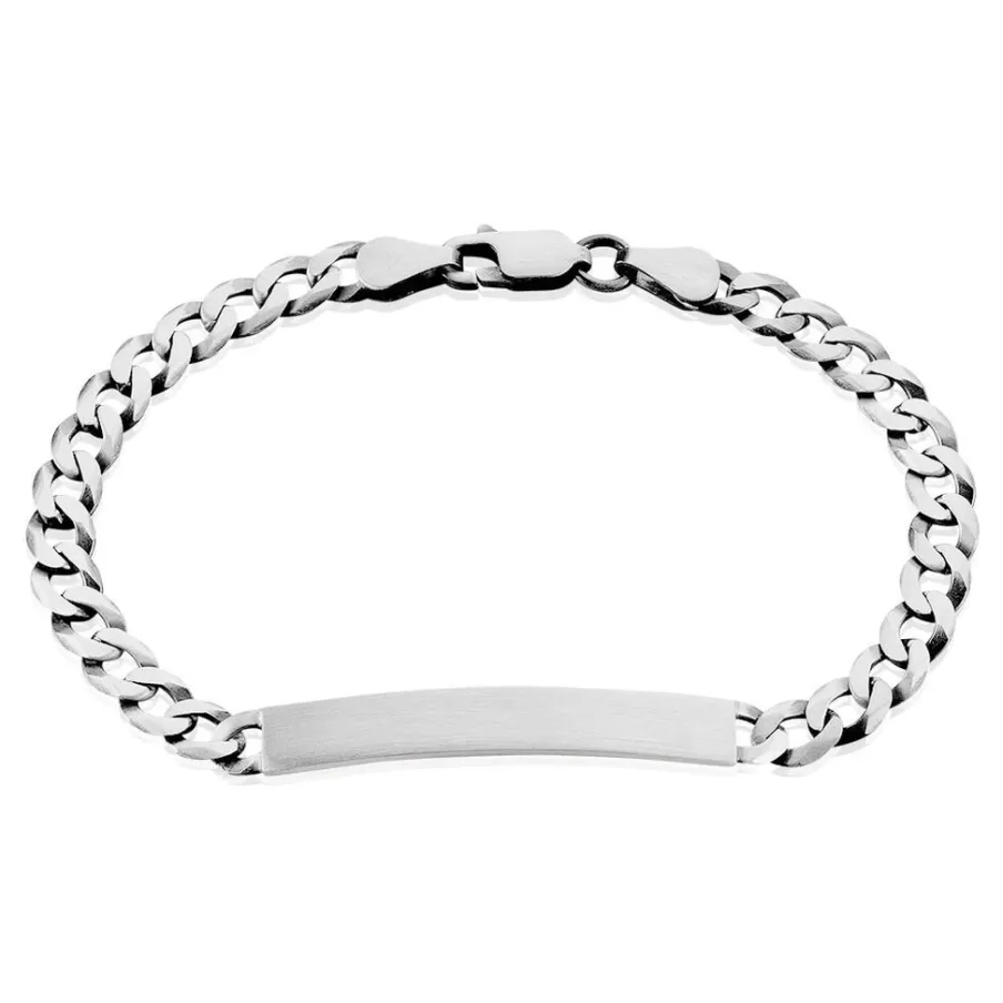 Histoire d'Or Bracelet Identité Casper Argent Gris