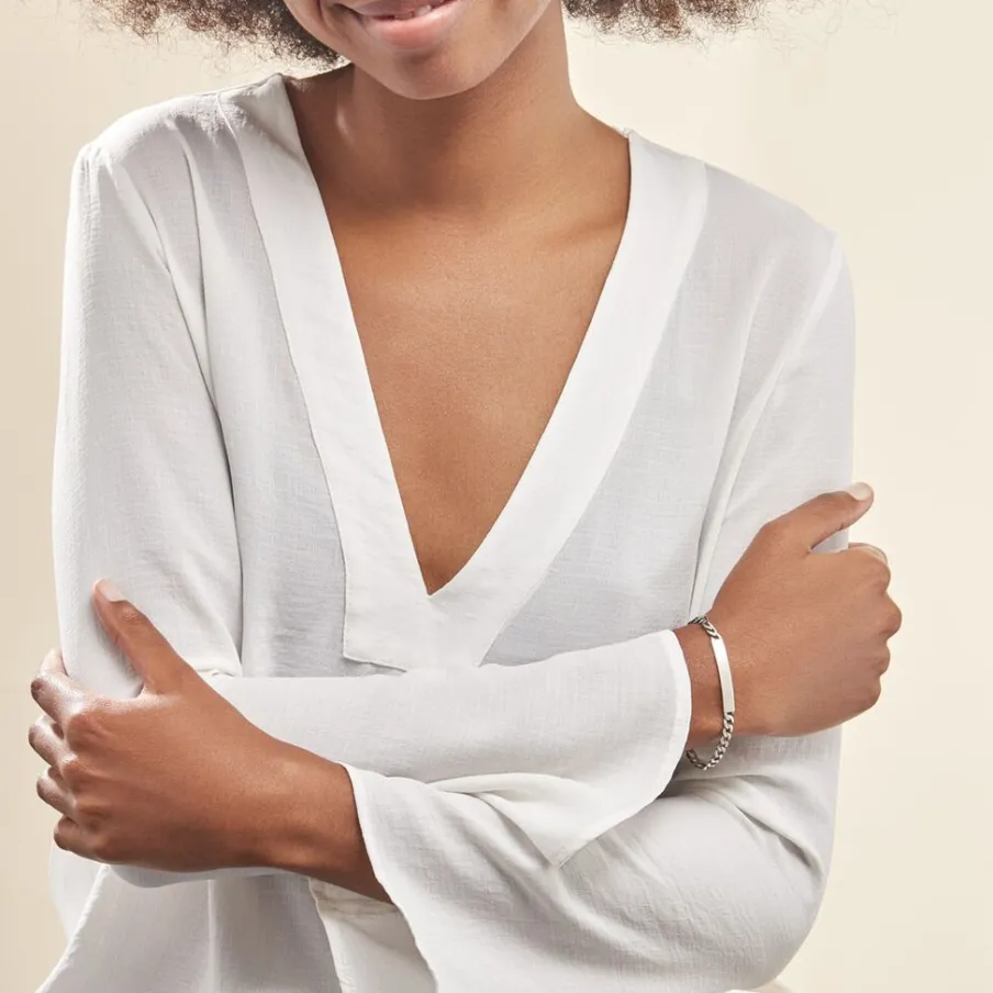 Histoire d'Or Bracelet Identité Casper Argent Gris