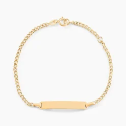 Histoire d'Or Bracelet Identité Etheline Maille Gourmette Or Jaune