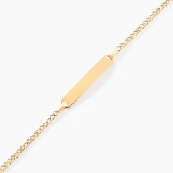 Histoire d'Or Bracelet Identité Etheline Maille Gourmette Or Jaune