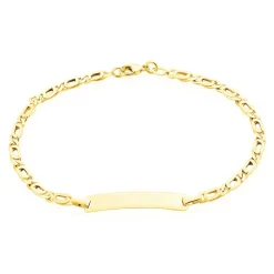 Bracelet Identité Fanelia Maille Marine Or Jaune-Histoire d'Or Discount