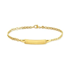 Histoire d'Or Bracelet Identité Fanelia Maille Marine Or Jaune
