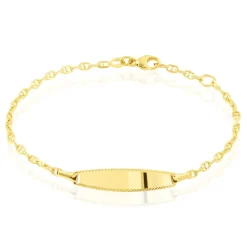 Bracelet Identité Fanelia Maille Marine Or Jaune-Histoire d'Or Discount