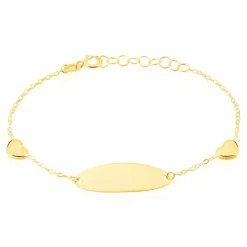 Bracelet Identité Gaspardine Maille Forçat Or Jaune-Histoire d'Or
