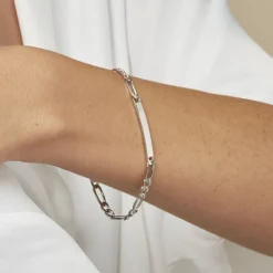 Histoire d'Or Bracelet Identité Vila Argent Blanc