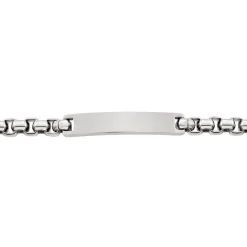 Histoire d'Or Bracelet Identite Acier Blanc Doryan