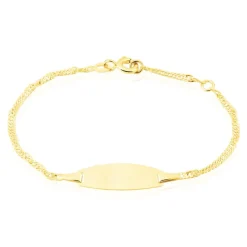 Histoire d'Or Bracelet Identite Bebe Or Jaune Ericka