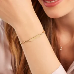 Bracelet Identitée Genevra Or Jaune-Histoire d'Or Discount