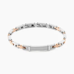 JOURDAN Bracelet Identitée Haribert Acier Argenté