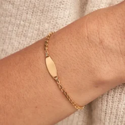 Bracelet Identitée Marcel Or Jaune-Histoire d'Or