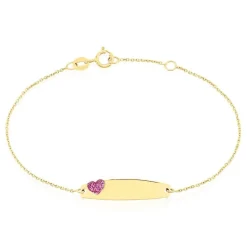 Histoire d'Or Bracelet Identitée Marcel Or Jaune