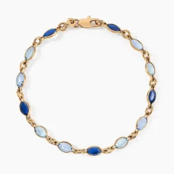 Bracelet Ilvaae Plaqué Or Jaune Pierre De Synthese-Histoire d'Or Best