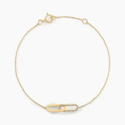 Histoire d'Or Bracelet Infinite Love Or Jaune Diamant