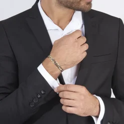 Bracelet Iris Or Bicolore Maille Gourmette-Histoire d'Or Outlet