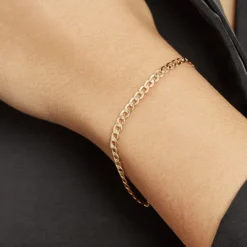 Bracelet Iris Or Jaune Maille Gourmette-Histoire d'Or Sale