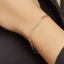 Histoire d'Or Bracelet Iris Or Jaune Maille Gourmette