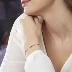 Histoire d'Or Bracelet Ivria Maille Heringbone Or Jaune