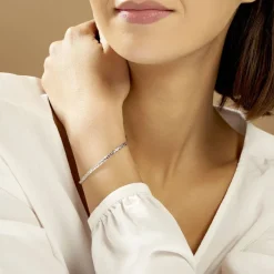 Bracelet Ivy Maille Haricot Or Blanc-Histoire d'Or Online