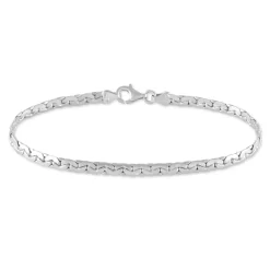 Bracelet Ivy Maille Haricot Or Blanc-Histoire d'Or Online