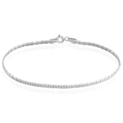 Bracelet Ivy Maille Haricot Or Blanc-Histoire d'Or Online