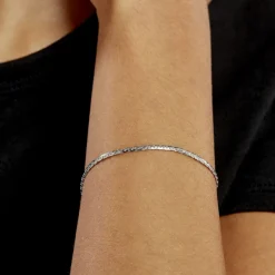 Bracelet Ivy Maille Haricot Or Blanc-Histoire d'Or Online