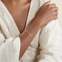 Bracelet Izel Maille Anglaise Or Jaune-Histoire d'Or Hot