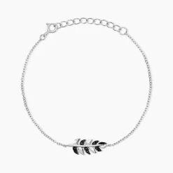 Histoire d'Or Bracelet Jade Argent Blanc Oxyde De Zirconium