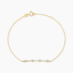 Bracelet Jardin Secret Or Jaune Topaze Oxyde De Zirconium-Histoire d'Or New