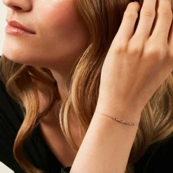 Histoire d'Or Bracelet Jardin Secret Or Jaune Améthyste Oxyde De Zirconium