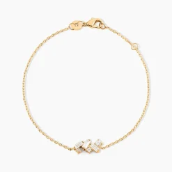 Histoire d'Or Bracelet Jardins D'hiver Plaqué Or Jaune Oxyde De Zirconium