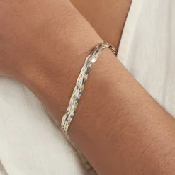 Bracelet Jasmin Tresse Or Bicolore-Histoire d'Or