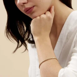 Bracelet Jayna Maille Palmier Or Jaune-Histoire d'Or Clearance