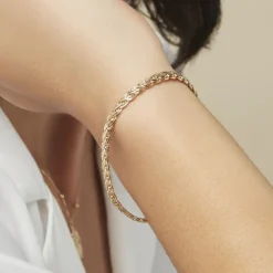 Bracelet Jayna Maille Palmier Or Jaune-Histoire d'Or Clearance
