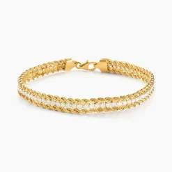 Histoire d'Or Bracelet Jerry Maille Corde Or Jaune