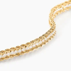 Histoire d'Or Bracelet Jerry Maille Corde Or Jaune