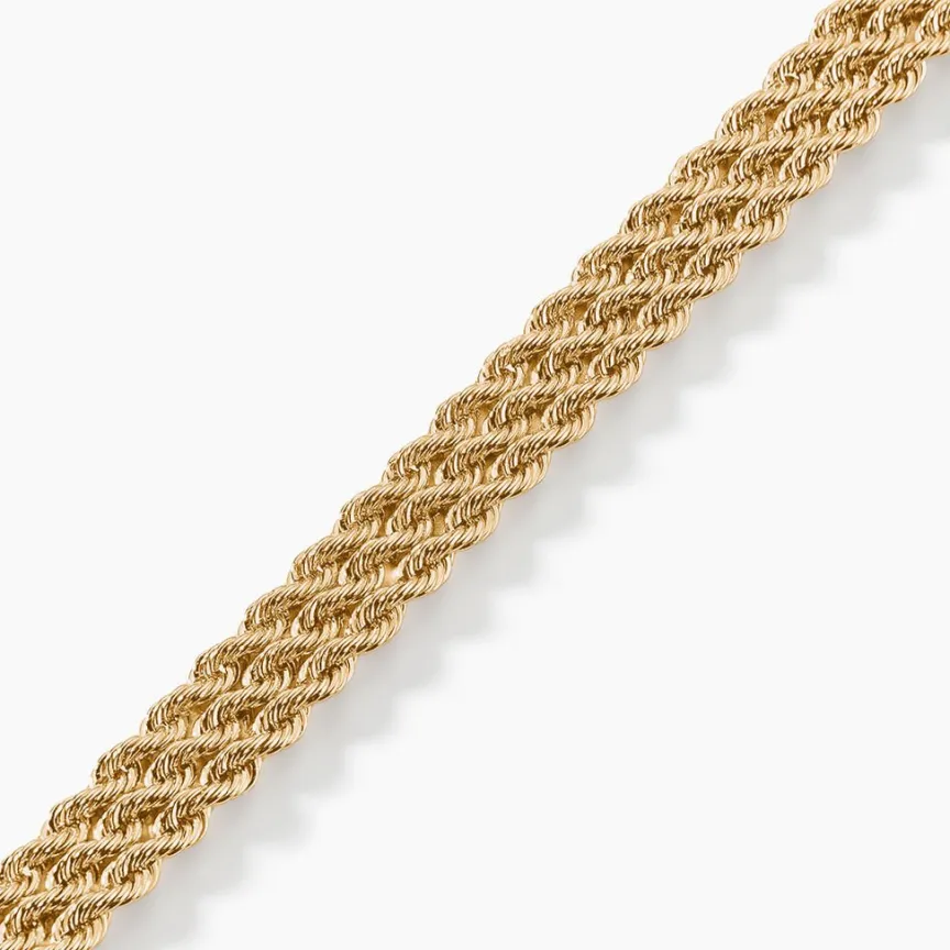Bracelet Jerry Maille Corde 3 Rangs-Histoire d'Or Sale