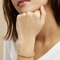 Histoire d'Or Bracelet Jerry Or Jaune Maille Corde