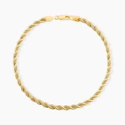 Bracelet Jerryenne Corde Et Venitienne Or Bicolore-Histoire d'Or Hot