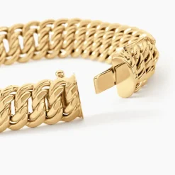 Bracelet Jimmy Maille Americaine Or Jaune-Histoire d'Or Discount