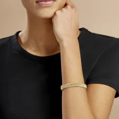 Bracelet Jimmy Maille Americaine Or Jaune-Histoire d'Or Discount