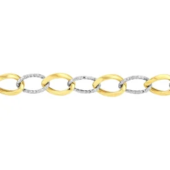 Bracelet Joice Maille Alternée Et Godronne-Histoire d'Or Discount