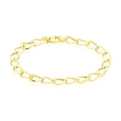 Histoire d'Or Bracelet Joice Maille Alternée Et Godronne