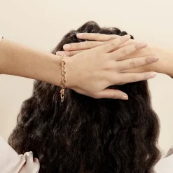 Histoire d'Or Bracelet Joice Maille Alternée Et Godronne