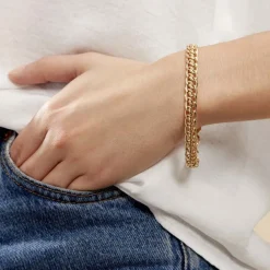 Bracelet Joline Maille Russe Or Jaune-Histoire d'Or New