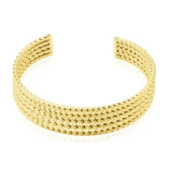 Bracelet Jonc Acier Dore Anthonyn-Histoire d'Or Hot