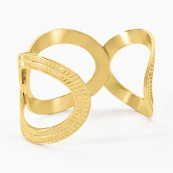 Histoire d'Or Bracelet Jonc Agostino Acier Jaune