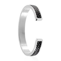 Bracelet Jonc Ahmet Acier Blanc-Histoire d'Or Online