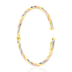 Bracelet Jonc Anaisaae Torsade Or Tricolore-Histoire d'Or Sale