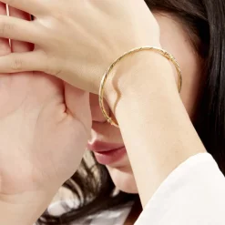 Histoire d'Or Bracelet Jonc Anaisaae Torsade Or Jaune