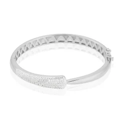 LAETIZIA Bracelet Jonc Andie Argent Blanc Oxyde De Zirconium